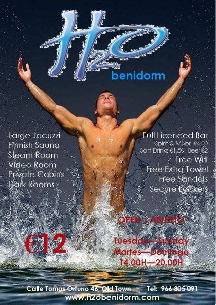 benidorm sauna gay|H2O Sauna Benidorm